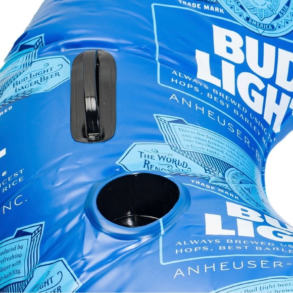 Bud Light Inflatable Swim Tube Adult Ring Float for Pools Rivers Lakes - Picture 3 of 4